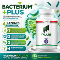 Bacterium Plus® - Equilibrio intestinal para sentirte mejor.