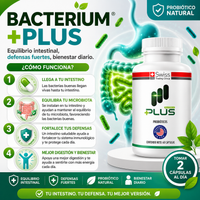 Bacterium Plus® - Equilibrio intestinal para sentirte mejor.