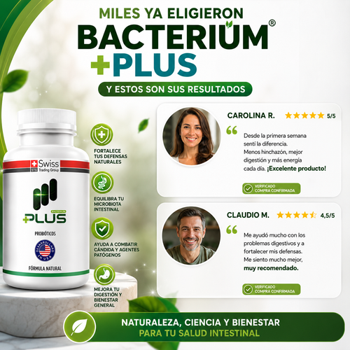 Bacterium Plus® - Equilibrio intestinal para sentirte mejor.