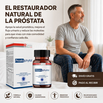 La fórmula en cápsulas que actúa desde adentro y restaura la próstata desde su raíz.