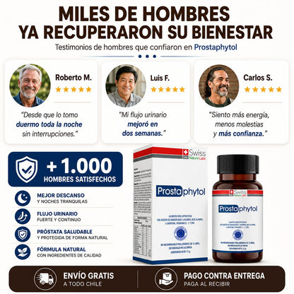 La fórmula en cápsulas que actúa desde adentro y restaura la próstata desde su raíz.